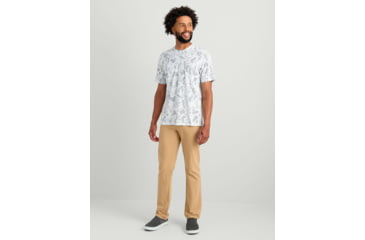 Image of HUK Performance Fishing Drift Graphic Kc Print Shirt -Mens, Short Sleeve, White, Extra Large, H1200717-100-XL