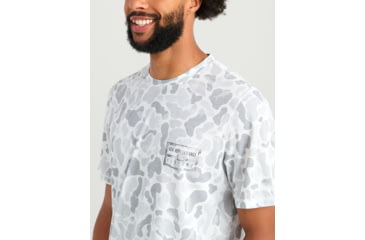 Image of HUK Performance Fishing Drift Graphic Kc Print Shirt -Mens, Short Sleeve, White, Extra Large, H1200717-100-XL