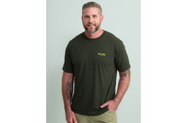 Image of HUK Performance Fishing Fish Story Tee - Mens, Cypress Landing, Large, H1000526-377-L