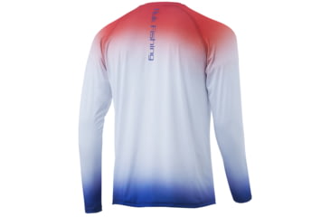 Image of HUK Performance Fishing Flare Fade Long Sleeve - Mens, Americana, Large, H1200342-695-L