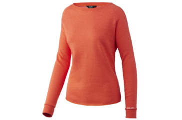 Image of HUK Performance Fishing Folly Crew - Women's, Large, Hot Coral Heather, H6130016-696-L