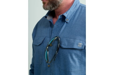 Image of HUK Performance Fishing Hawser Heather Flannel - Mens, Quiet Hrbr Hthr, 3XL, H1500208-509-XXXL