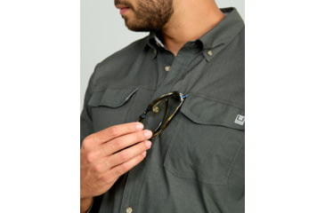 Image of HUK Performance Fishing Hawser Heather Flannel - Mens, Volc Ash Hthr, Extra Large, H1500208-015-XL