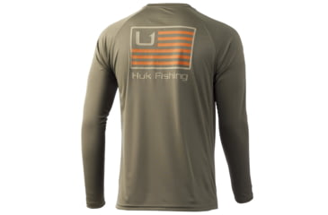 Image of HUK Performance Fishing Huk And Bars Pursuit Long Sleeve - Men's, Moss, Large, H1200426-316-L