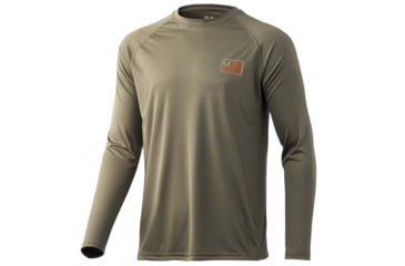 Image of HUK Performance Fishing Huk And Bars Pursuit Long Sleeve - Men's, Moss, Large, H1200426-316-L