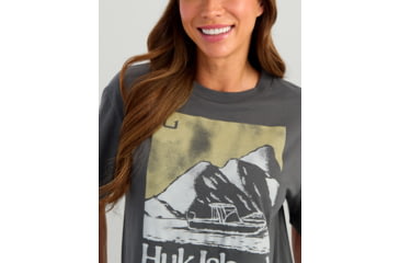 Image of HUK Performance Fishing Huk Island T-Shirt - Womens, Short Sleeve, Volcanic Ash, Medium, H6100104-013-M