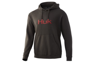 Image of HUK Performance Fishing Huk Logo Hoodie - Mens, Volcanic Ashf22, Small, H1300075-017-S
