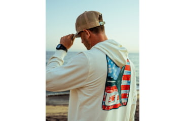 Image of HUK Performance Fishing Edisto Kc Americana Terry Hoodie - Mens