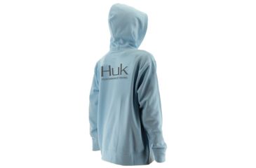 Image of HUK Performance Fishing HUK Youth Hoodie, Ice Blue/SubPhantis Glacier, Large, H7130002-450-YL