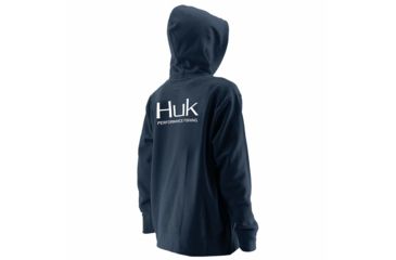 Image of HUK Performance Fishing HUK Youth Hoodie, Navy/SubPhantis SubZero, Large, H7130002-410-YL