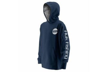 Image of HUK Performance Fishing HUK Youth Hoodie, Navy/SubPhantis SubZero, Large, H7130002-410-YL