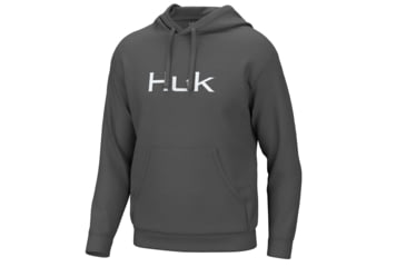 Image of HUK Performance Fishing HukD Up Logo Hoodie - Mens, Volcanic Ash, 2XL, H1300094-013-XXL