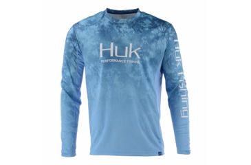 Image of HUK Performance Fishing Icon Camo 1/4 Zip Tops - Men's, Flow, 2XL, H1200147-455-XXL
