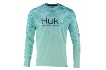 Image of HUK Performance Fishing Icon Camo 1/4 Zip Tops - Men's, Shallows, 2XL, H1200147-365-XXL