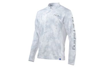 Image of HUK Performance Fishing Icon Camo 1/4 Zip Tops - Men's, Sub Zero, 2XL, H1200147-185-XXL