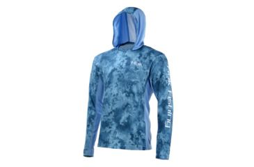 Image of HUK Performance Fishing Icon X Camo Hoodie - Men's, Flow, Extra Large, H1200153-455-XL