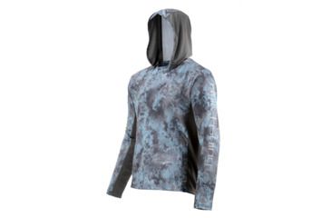 Image of HUK Performance Fishing Icon X Camo Hoodie - Men's, Glacier, Extra Large, H1200153-095-XL