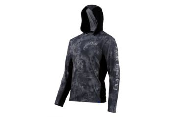 Image of HUK Performance Fishing Icon X Camo Hoodie - Men's, Night Vision, Large, H1200153-075-L