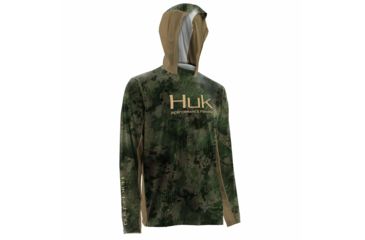 Image of HUK Performance Fishing Icon X Camo Hoodie - Men's, Southern Tier, Large, H1200153-385-L