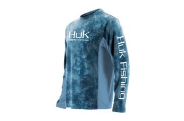 Image of HUK Performance Fishing Icon Camo LS Tops, Long Sleeve - Mens, Flow, Medium, H1200143-455-M