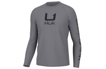 Image of HUK Performance Fishing Icon LS Crew Shirt - Mens, Night Owl, 2XL, H1200573-016-XXL
