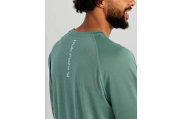 Image of HUK Performance Fishing Icon LS Crew Shirt - Mens, North Atlantic, Small, H1200573-365-S