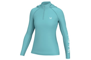 Image of HUK Performance Fishing Icon LS Hoodie - Womens, Marine Blue, XL, H6120170-372-XL