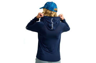 Image of HUK Performance Fishing Icon LS Hoodie - Womens, Naval Academy, 2XL, H6120170-413-XXL