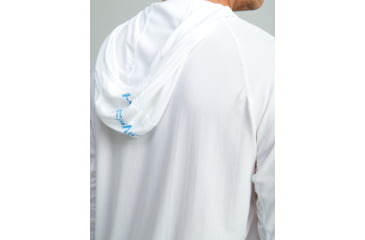 Image of HUK Performance Fishing Icon Performance Hoodie - Mens, White, 2XL, H1200574-100-XXL