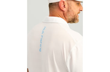 Image of HUK Performance Fishing Icon Performance Polo - Mens, White, Medium, H1200639-100-M