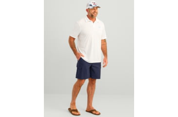 Image of HUK Performance Fishing Icon Performance Polo - Mens, White, Medium, H1200639-100-M