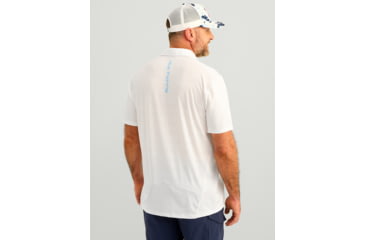 Image of HUK Performance Fishing Icon Performance Polo - Mens, White, Medium, H1200639-100-M