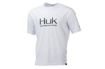Image of HUK Performance Fishing Icon SS Tops, Short Sleeve - Mens, White, Large, H1200137-100-L