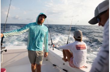 Image of HUK Performance Fishing Icon X Camo Hoodie - Mens, Boca Grande, Large, H1200153-446-L