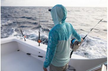 Image of HUK Performance Fishing Icon X Camo Hoodie - Mens, Boca Grande, Large, H1200153-446-L