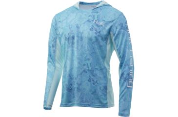 Image of HUK Performance Fishing Icon X Camo Hoodie - Mens, Boca Grande, Large, H1200153-446-L