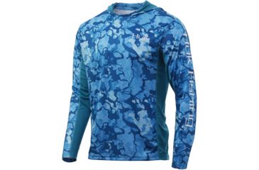 Image of HUK Performance Fishing Icon X Camo Hoodie - Mens, North Drop, Medium, H1200153-431-M