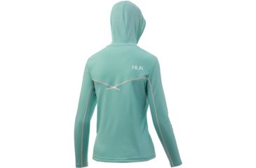 Image of HUK Performance Fishing Icon X Hoodie - Womens, Bright Teal, Medium, H6120019-442-M