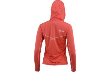 Image of HUK Performance Fishing Icon X Hoodie - Womens, Hibiscus, Extra Large, H6120019-692-XL