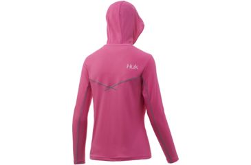 Image of HUK Performance Fishing Icon X Hoodie - Womens, Hot Pink, Small, H6120019-670-S