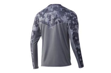 Image of HUK Performance Fishing Icon X KC Refraction Camo Long Sleeve Shirt - Mens, Storm, Extra Large, H1200285-039-XL