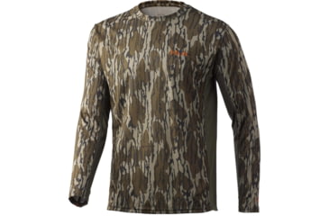 Image of HUK Performance Fishing Icon X Long Sleeve Shirt - Men's, Mossy Oak Bottomland, Small, H1200453-922S