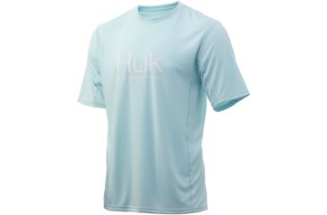 Image of HUK Performance Fishing Icon X Short Sleeve Tee - Mens, Seafoam, Large, H1200267-350-L