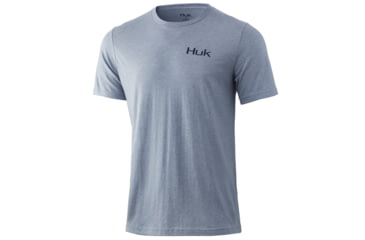 Image of HUK Performance Fishing KC 250 Style Tee - Mens, Ice Blue Heather, Extra Large, H1000312-458-XL