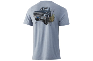 Image of HUK Performance Fishing KC 250 Style Tee - Mens, Ice Blue Heather, Extra Large, H1000312-458-XL