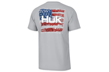 Image of HUK Performance Fishing KC Fly Flag Tee - Mens, Harbor Mist, M, H1000483-034-M
