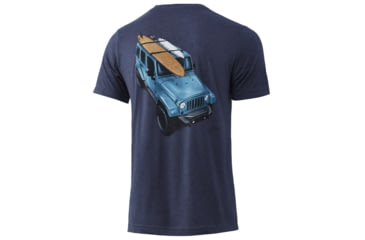 Image of HUK Performance Fishing KC Options Tee - Mens, Sargasso Sea Heather, Medium, H1000313-416-M