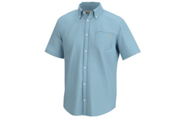 Chemise de pêche Huk homme petites manches courtes boutonnée poisson
