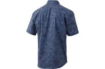 Image of HUK Performance Fishing Kona Woven Short Sleeve - Mens, Sargasso Sea, Small, H1500077-409-S