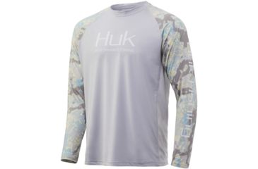 Image of HUK Performance Fishing Kryptek Double Header Long Sleeve T-Shirt - Mens, Kryptek Obskura Sundarban, Large, H1200248-965-L